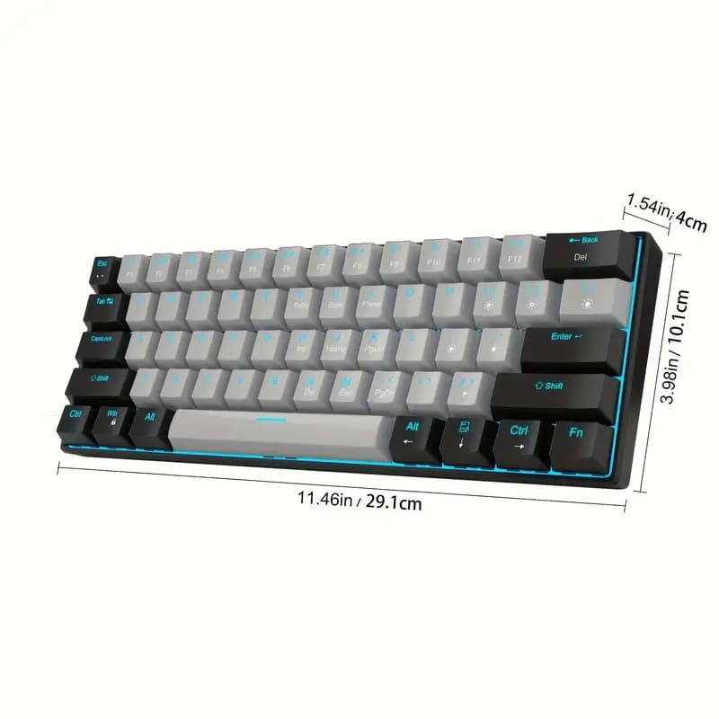 Compact Ergonomic Mechanical Gaming Keyboard